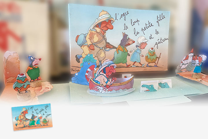 L&rsquo;ogre, le loup, la petite fille et le gâteau
